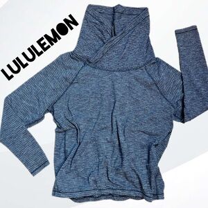 Lululemon Black and White Long Sleeve Activewear Top